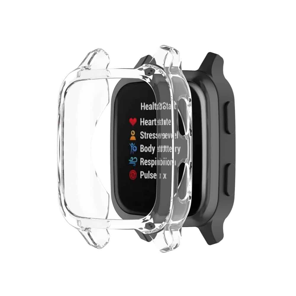 Garmin Venu Square replacement TPU silicone protective case - Black