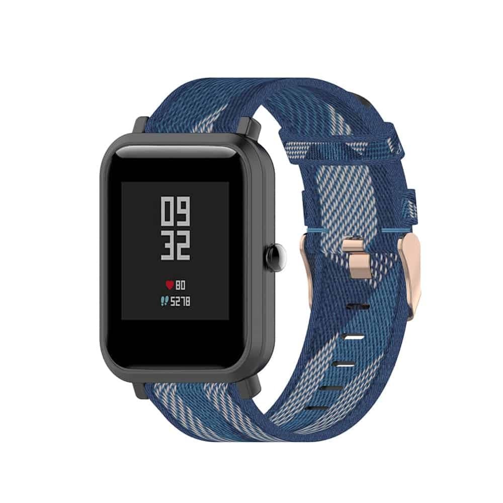 20mm Garmin Vivoactive 3/Music/Vivomove/HR/Venu nylon strap - Grey stripes