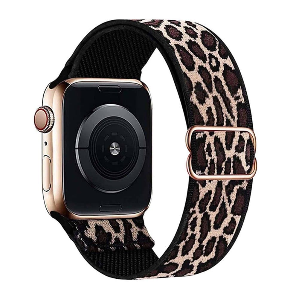 Stretchy Elastic Strap for 38/40/41mm Apple Watch- Leopard