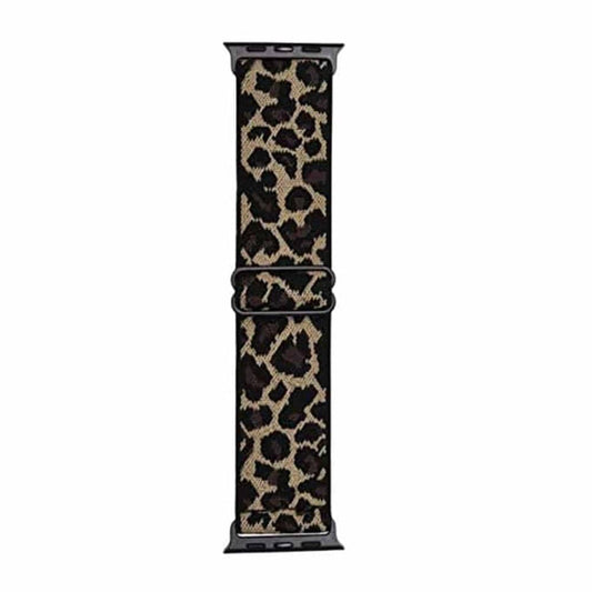 Stretchy Elastic Strap for 42/44/45/49mm Apple Watch- Leopard