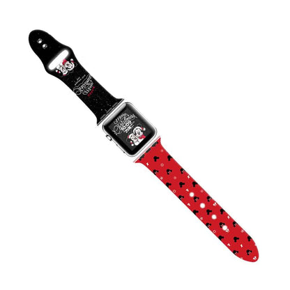 Silicone Strap for 38/40/41mm Apple Watch- White Christmas