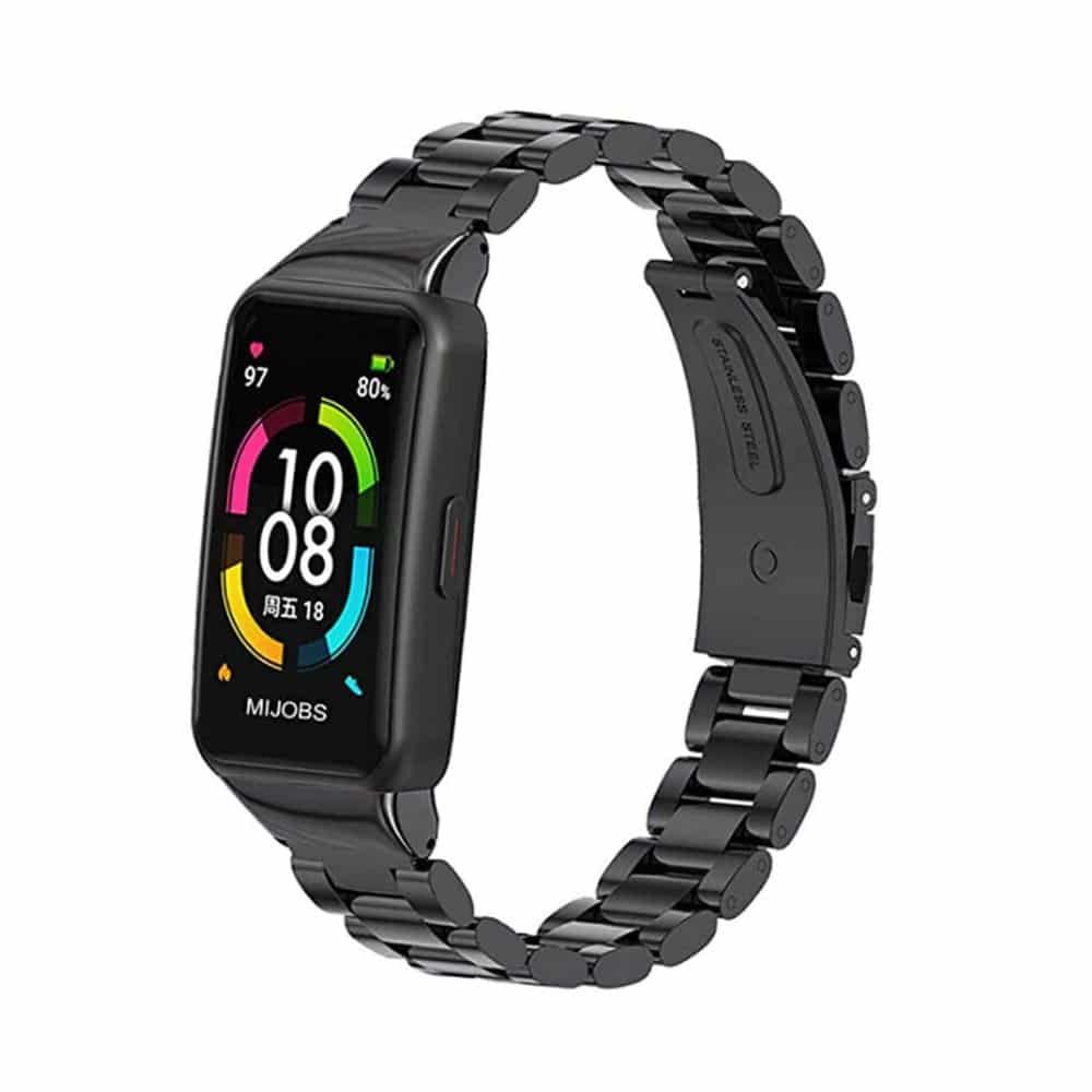 Stainless Steel Strap for Huawei band 6 - Rose Gold + Link removal tool