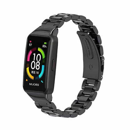 Stainless Steel Strap for Huawei band 6 - Rose Gold + Link removal tool