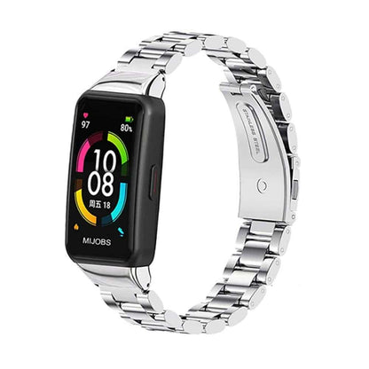 Stainless Steel Strap for Huawei band 6 - Rose Gold + Link removal tool