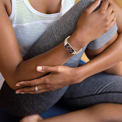 Stainless Steel Strap for Huawei band 6 - Rose Gold + Link removal tool