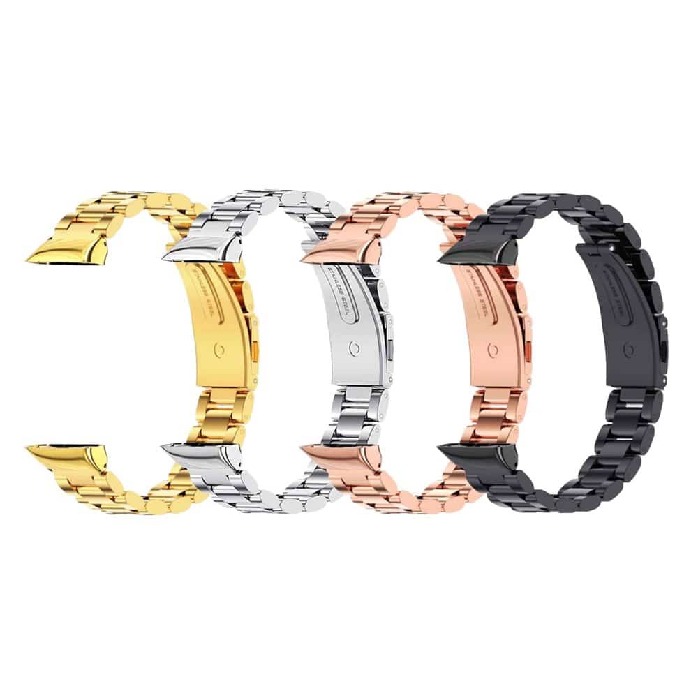 Stainless Steel Strap for Huawei band 6 - Rose Gold + Link removal tool