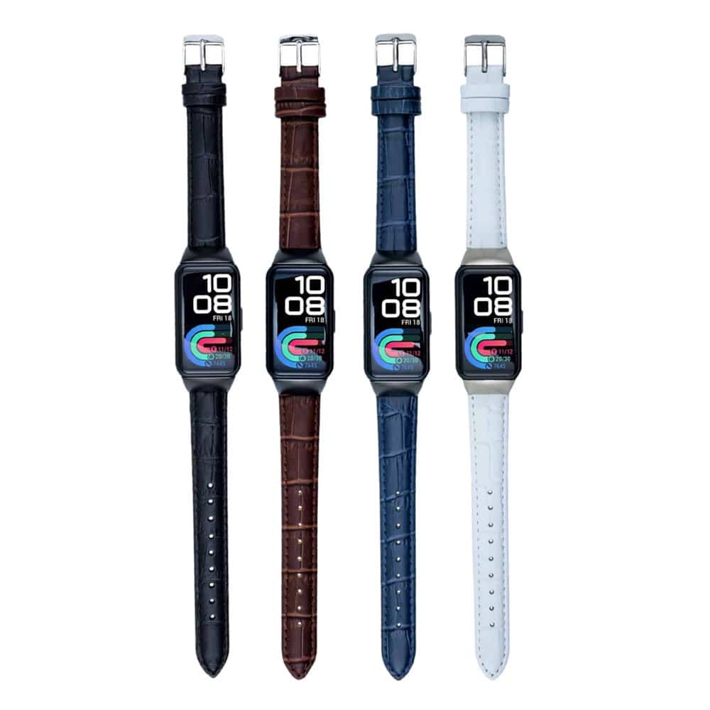 Leather Band for Huawei band 6 - Blue