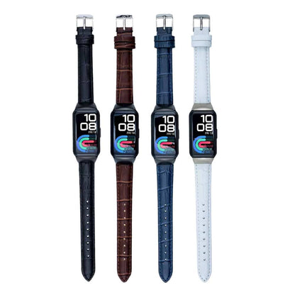 Leather Band for Huawei band 6 - Blue