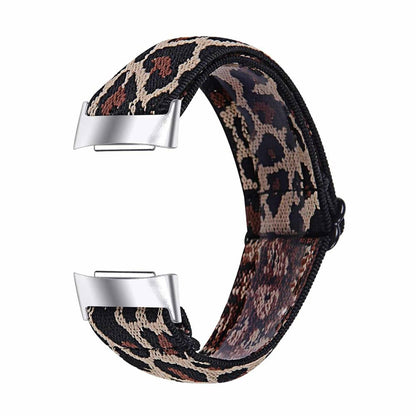 Nylon Band for Fitbit Charge 5 - Leopard