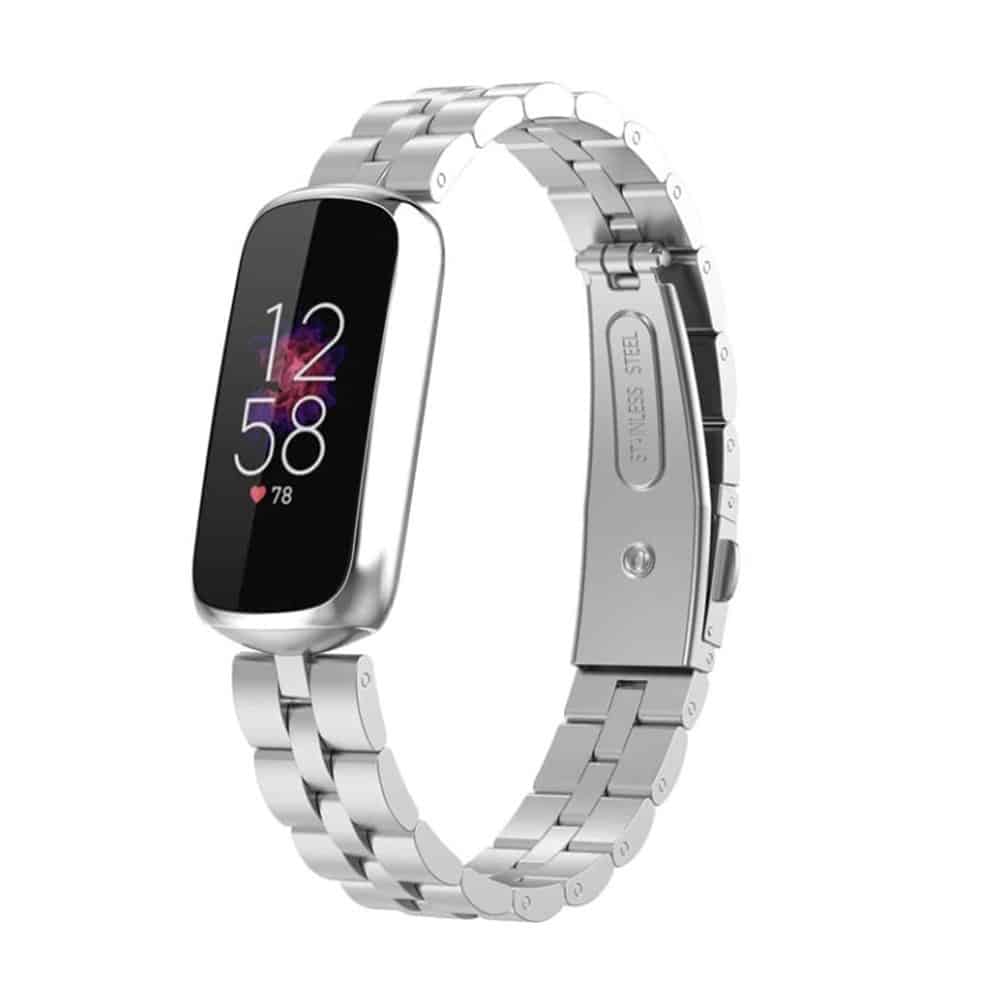 3 links stainless steel band for Fitbit Luxe - Black