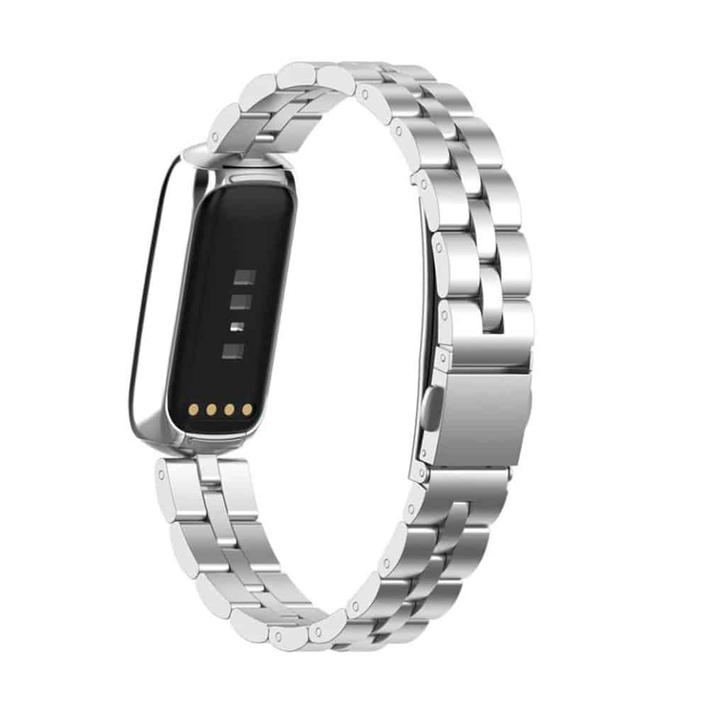 3 links stainless steel band for Fitbit Luxe - Black