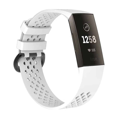 Silicone Band for Fitbit Charge 3(S/M) - White