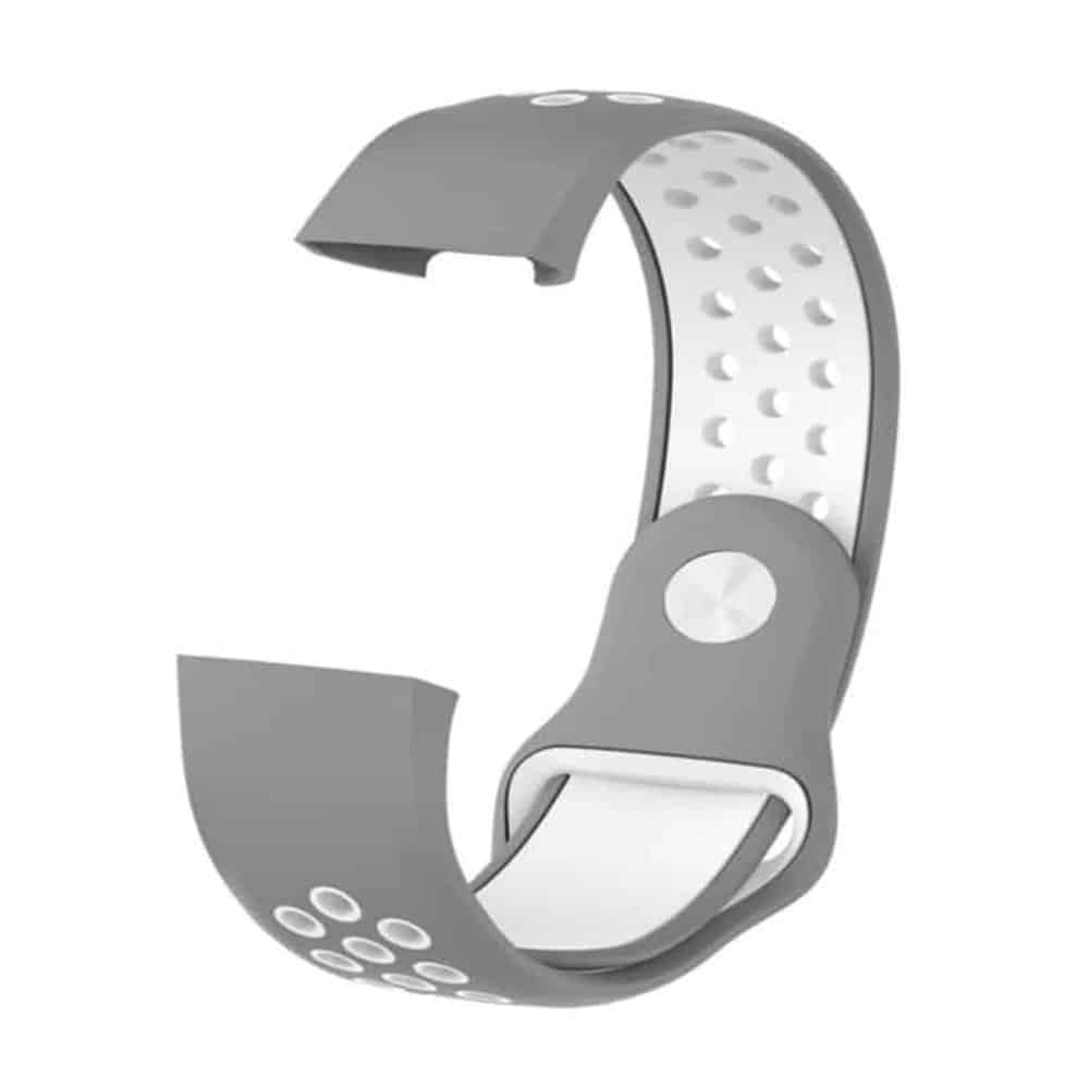 Silicone Band for Fitbit Charge 3(M/L) - Pink+Frost Blue