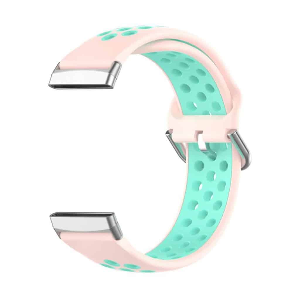Silicone Band for Fitbit Versa3/Sense - Black+Grey