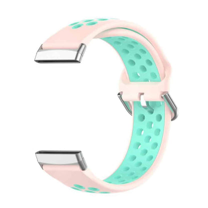 Silicone Band for Fitbit Versa3/Sense - Black+Grey