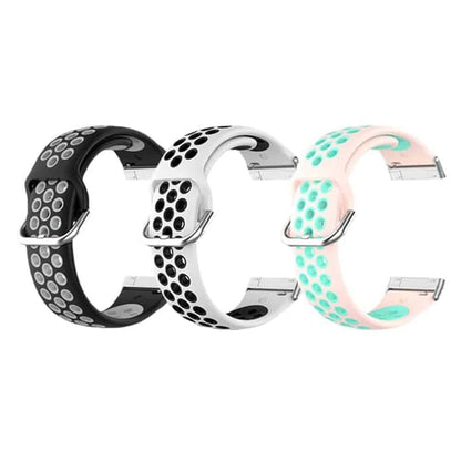 Silicone Band for Fitbit Versa3/Sense - Pink+Frost Blue