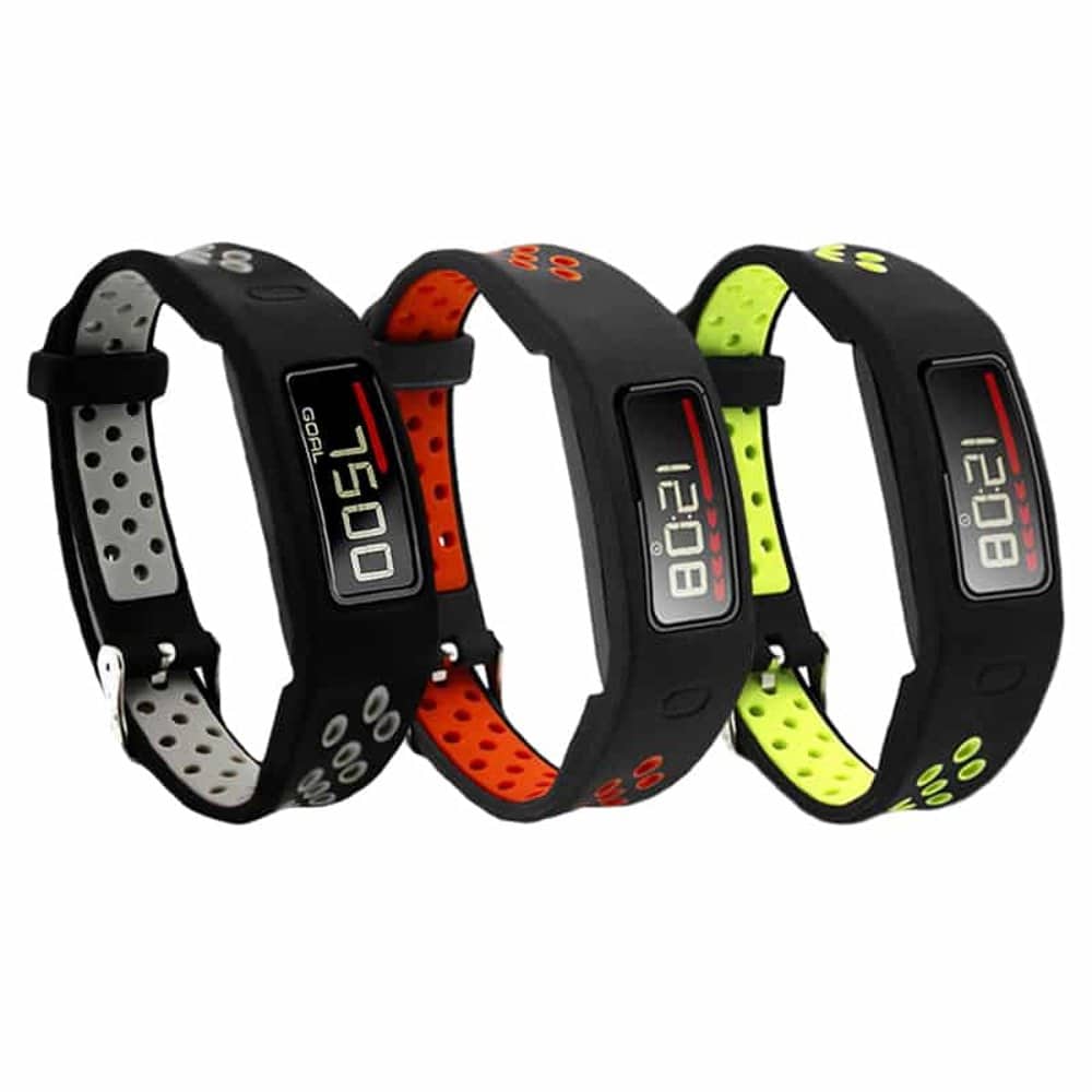 Silicone Band for Garmin Vivofit 2 - Black+Green