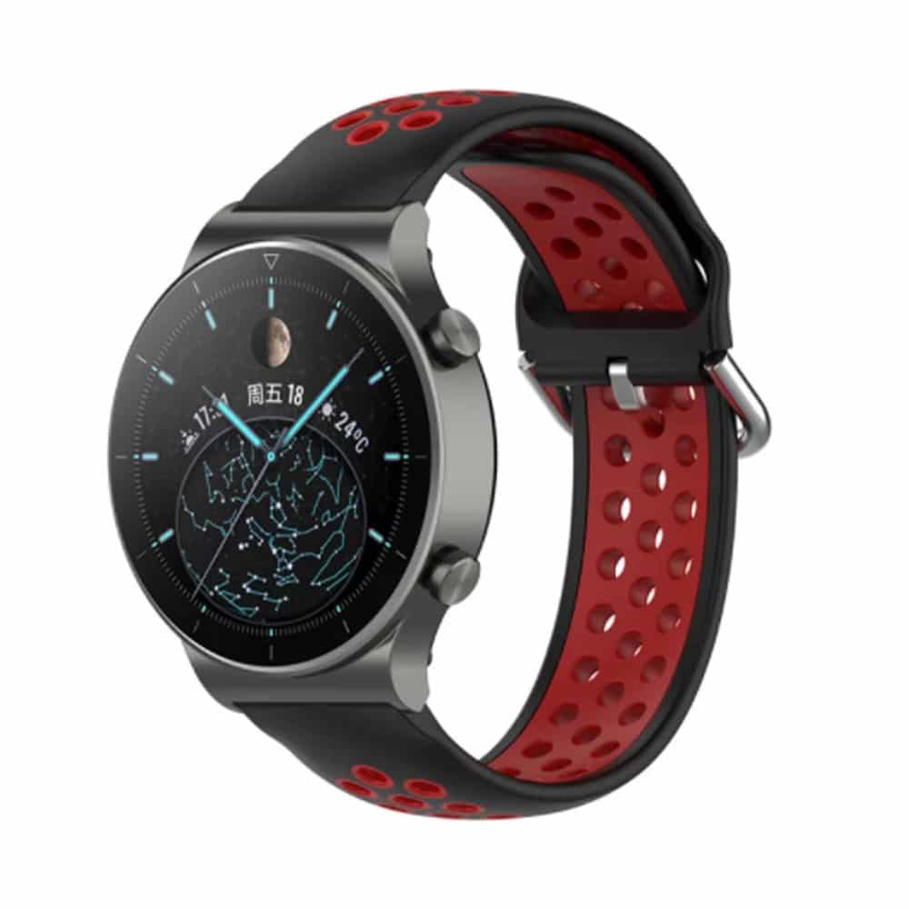 Quick Release silicone band for Garmin fenix 5S(20MM) - Black+White