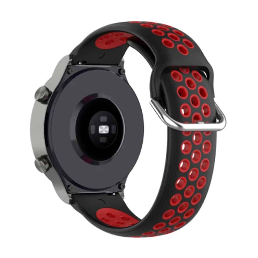 Quick Release silicone band for Garmin fenix 5S(20MM) - Black+White