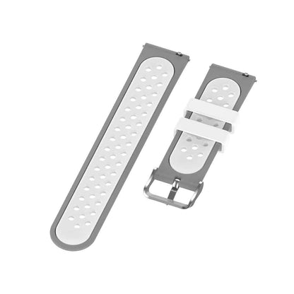 Silicone Band for Garmin Venu (20MM) - Grey+White
