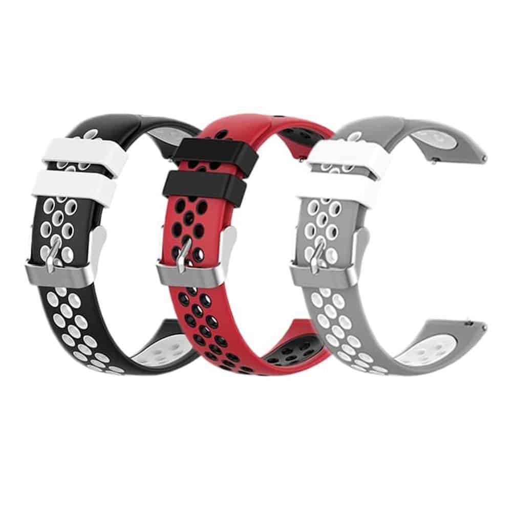 Silicone Band for Garmin Venu (20MM) - Grey+White
