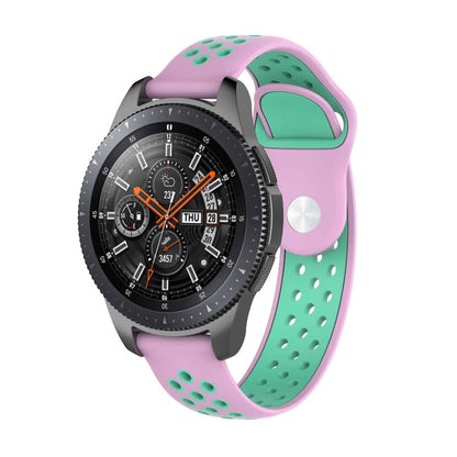 Silicone Strap for Huawei Honor S1/Fit (18mm) - Black+Grey