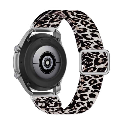 20mm Nylon Band for Galaxy watch 3/Active/2/ Gear s2/Sport - Leopard