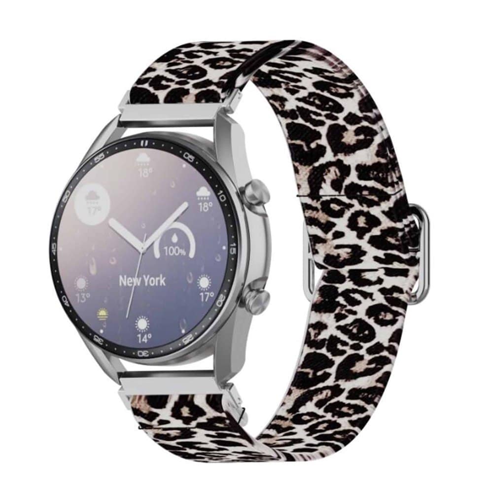 20mm Nylon Band for Galaxy watch 3/Active/2/ Gear s2/Sport - Leopard