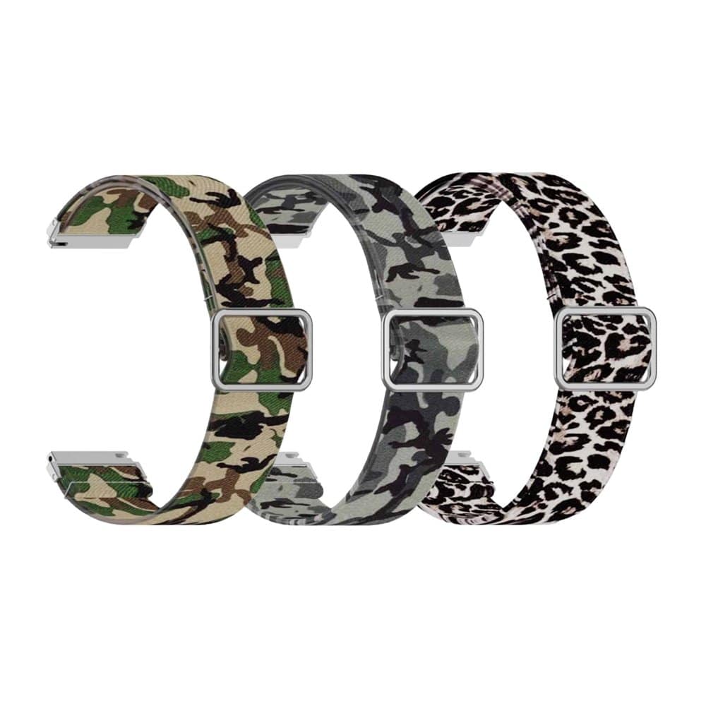20mm Nylon Band for Galaxy watch 3/Active/2/ Gear s2/Sport - Leopard