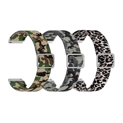 20mm Nylon Band for Galaxy watch 3/Active/2/ Gear s2/Sport - Leopard