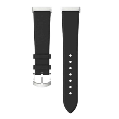 Leather Band for Fitbit Versa3/Sense - Black