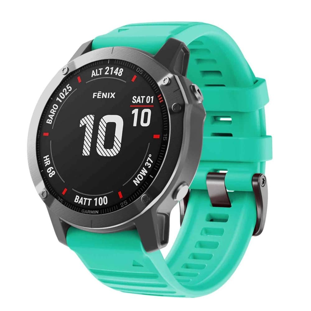 26mm Garmin Fenix 6X/5X/7X silicone strap - Yellow