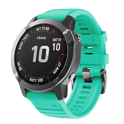 26mm Garmin Fenix 6X/5X/7X silicone strap - Sky blue