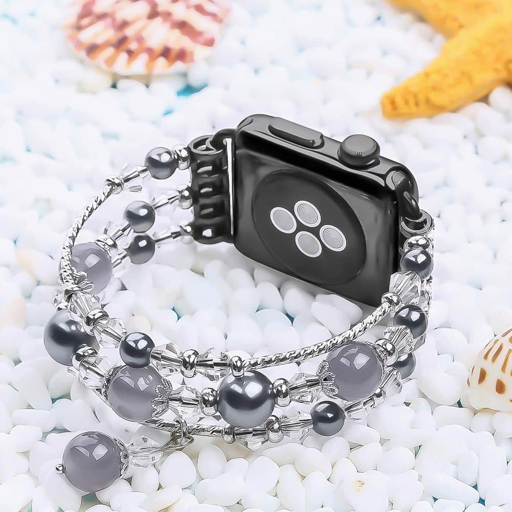 Pearl Beaded Bracelet for 42/44/45/49mm Apple Watch - Purple