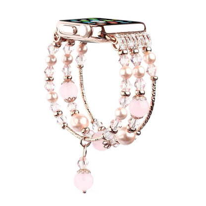 Pearl Beaded Bracelet for 42/44/45/49mm Apple Watch - Purple