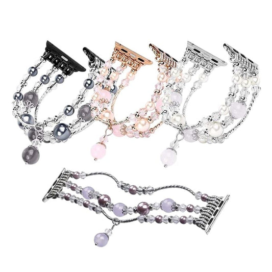 Pearl Beaded Bracelet for 42/44/45/49mm Apple Watch - Purple