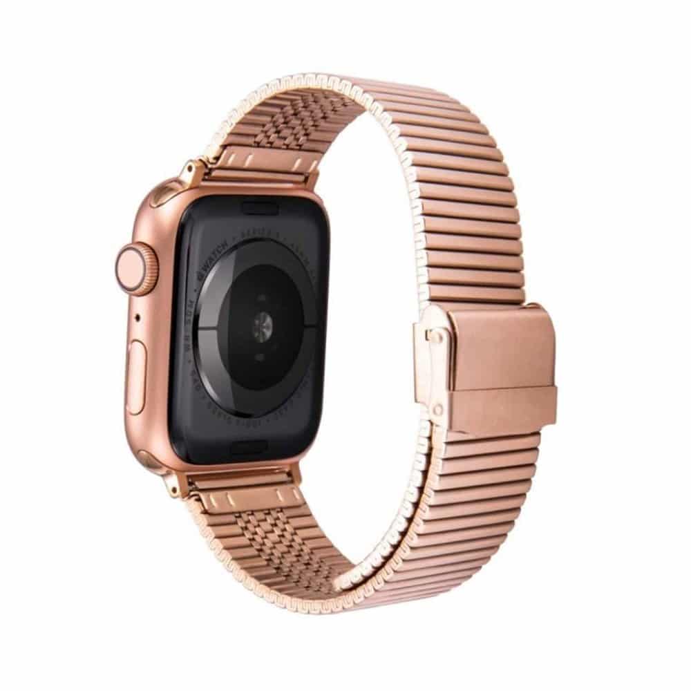 Stainless steel strap for 38/40/41mm Apple Watch - Rose Gold+ Link removal tool