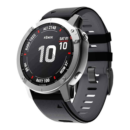 Quick Release Silicone band for Garmin Fenix 5/6/935/945/S60 (22mm) Frost Blue & Blue