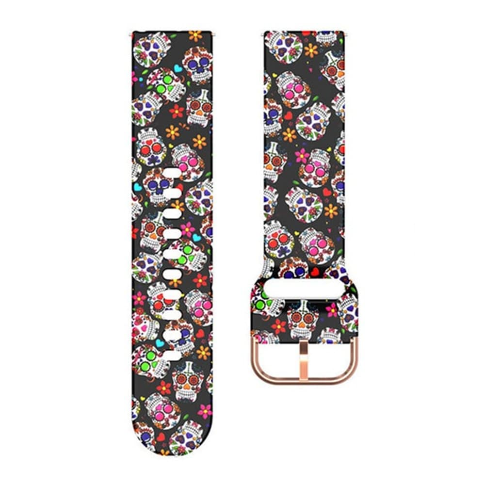 19MM silicone band - Colour Skull