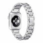 42/44/45/49mm Apple Watch SE diamond rhinestone strap + tool - Rose pink