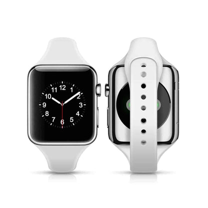 38/40/41mm Apple Watch  Slim Style Silicone Strap - White