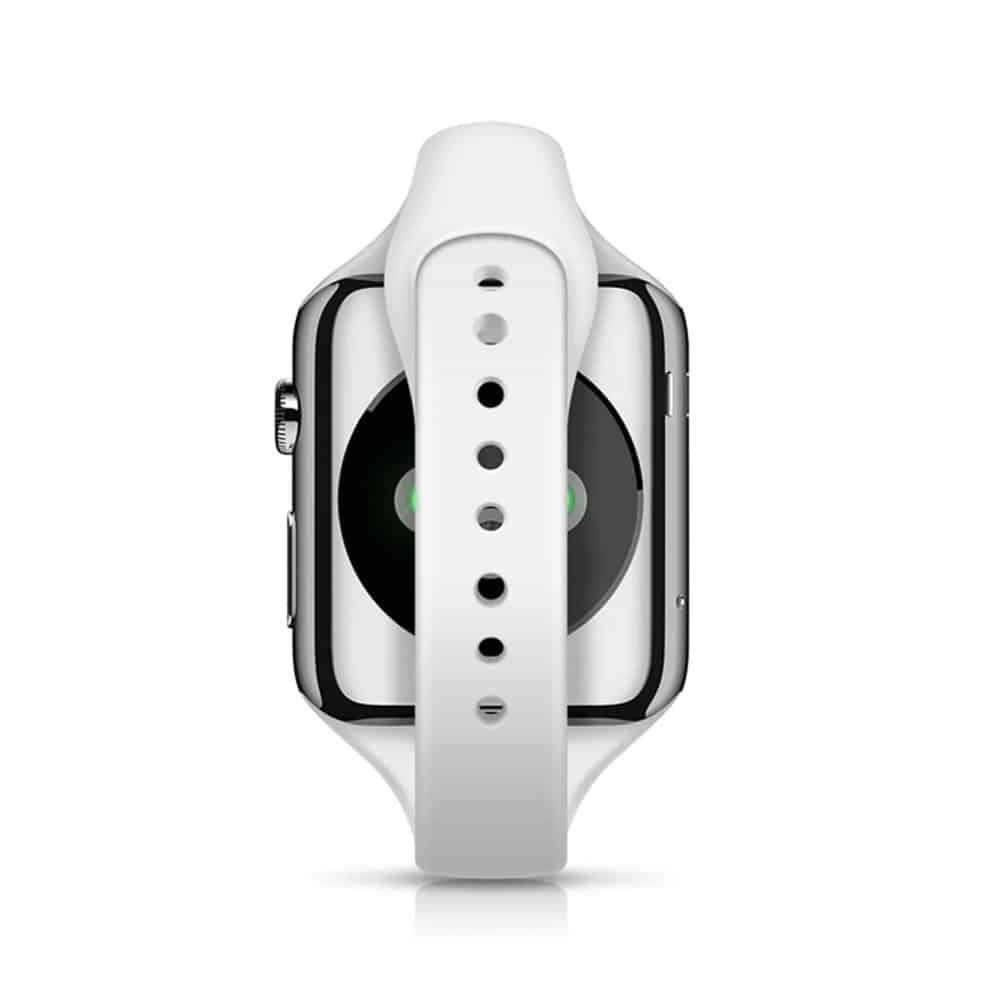 Slim Style Silicone Strap for 42/44/45/49mm Apple Watch- White
