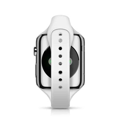 Slim Style Silicone Strap for 42/44/45/49mm Apple Watch- White