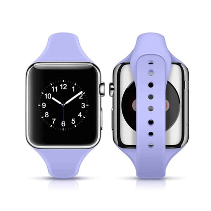 Slim Style Silicone Strap for 38/40/41mm Apple Watch- Lilac