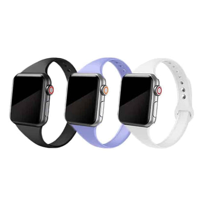 Slim Style Silicone Strap for 38/40/41mm Apple Watch- Lilac