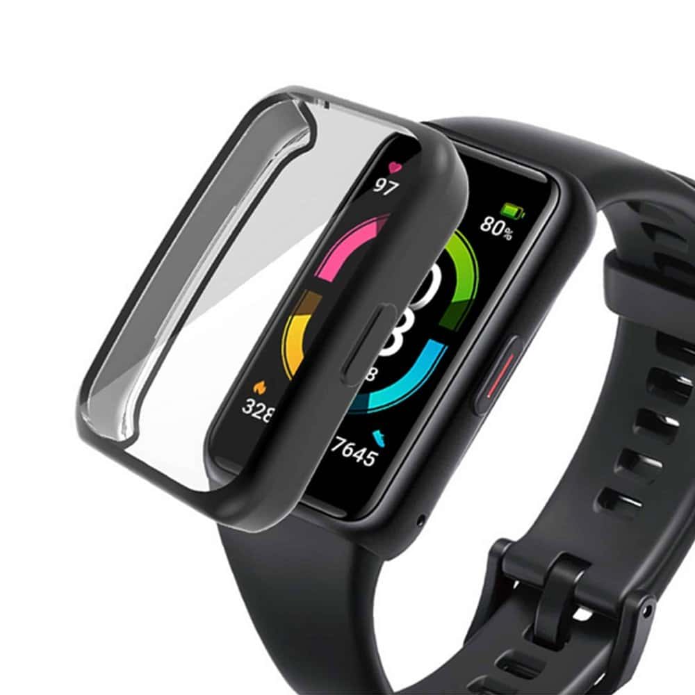 Shockproof Replacement Protective TPU Case for Huawei Band 6 - Clear