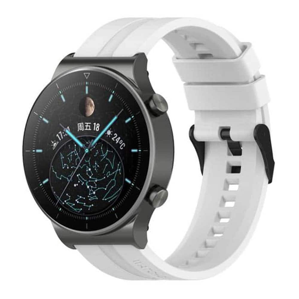 22mm Silicone Band for Huawei watch GT Runner-White