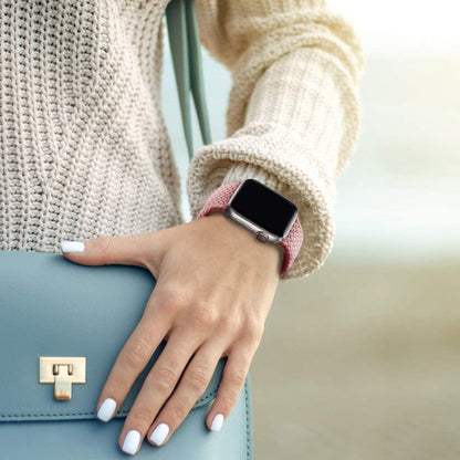 22mm Braided Solo Loop Band,Size:XL(165mm) - Black