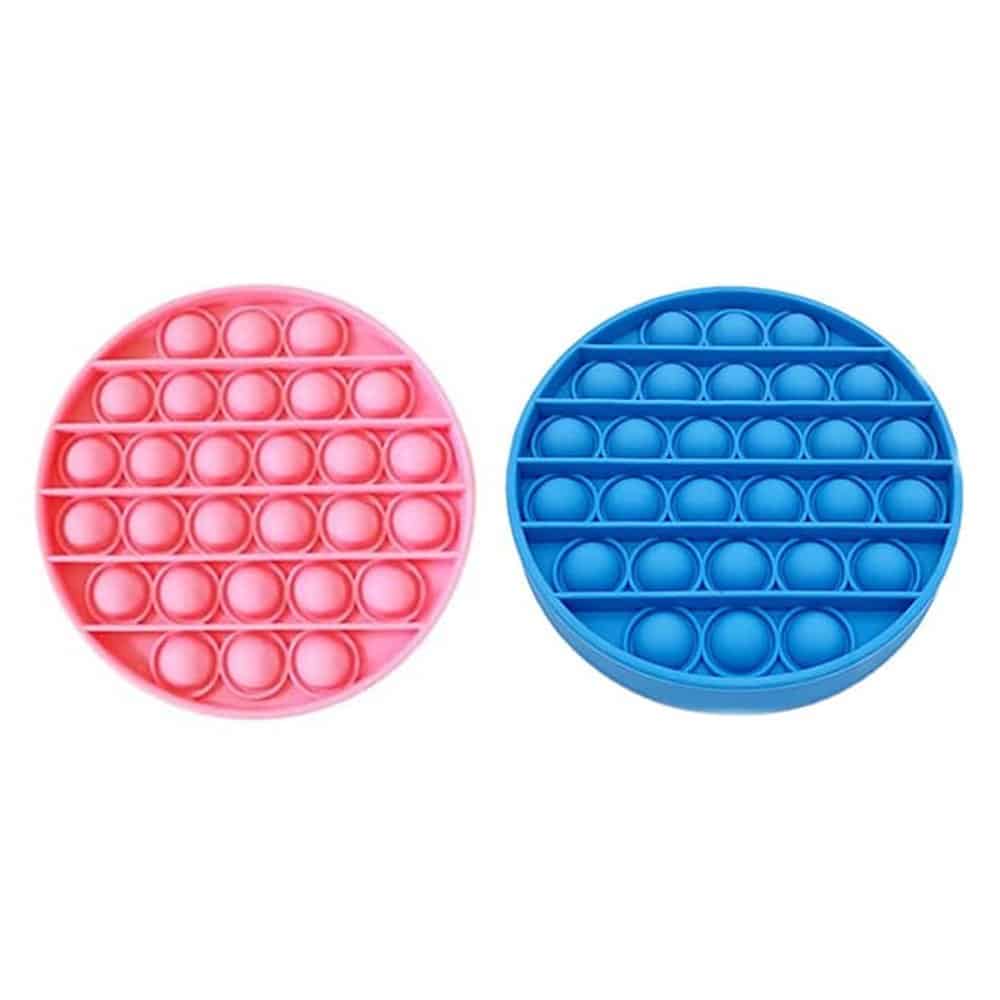 Sensory Stress-Relief Fidget Silicone Bubble Pop Toy/Game - Pink