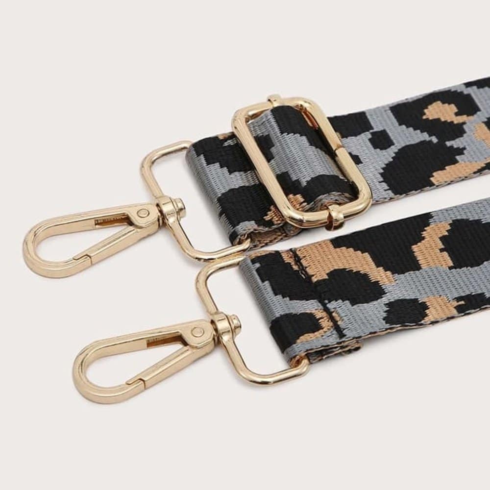 Handbag /Purse/Shoulder/Crossbody Canvas Replacement Strap - Black+White